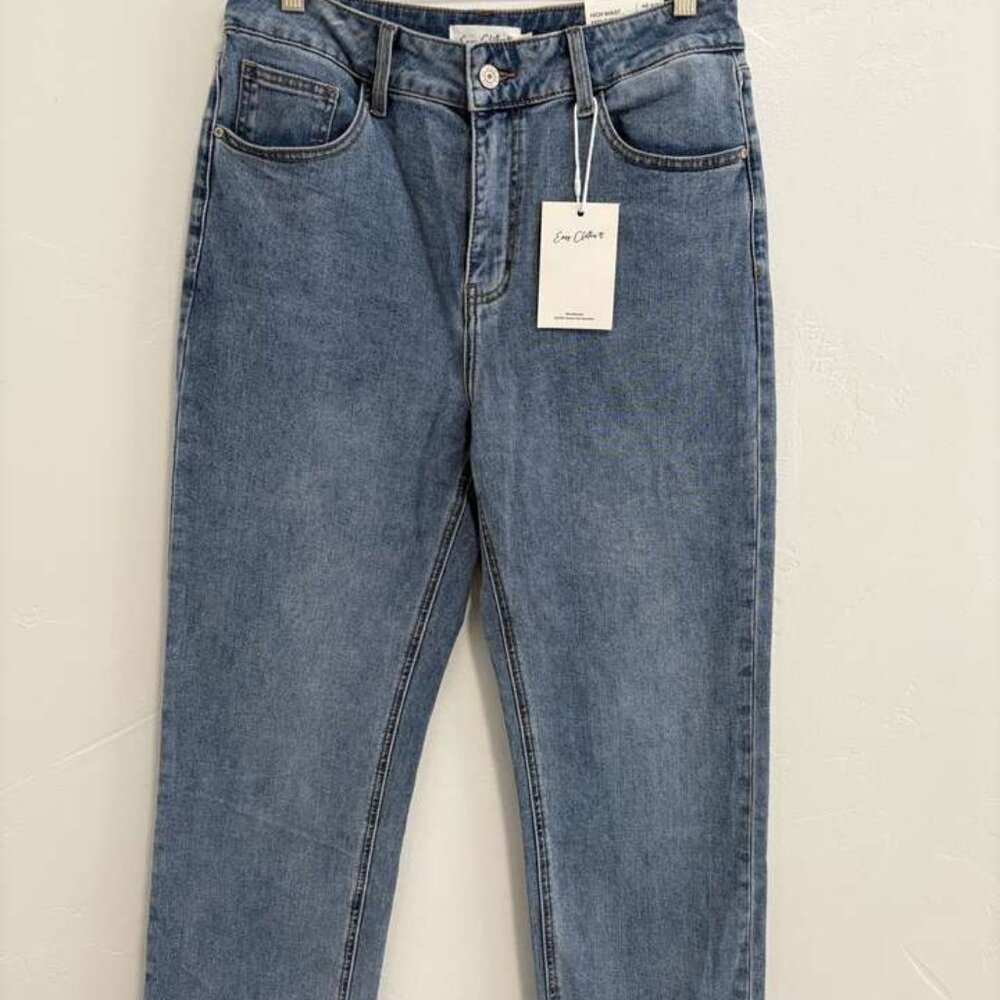 NWT Easy Clothes women's size 30 high waist ankle straight jeans